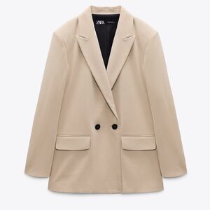 ZARA DOUBLE BREASTED BLAZER🩵